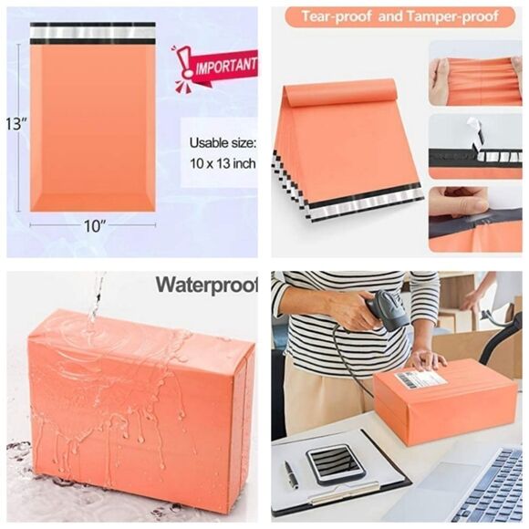 Poly Mailers 50pc Starter Pack w/ 50 Thank you Stickers - Picture 7 of 15